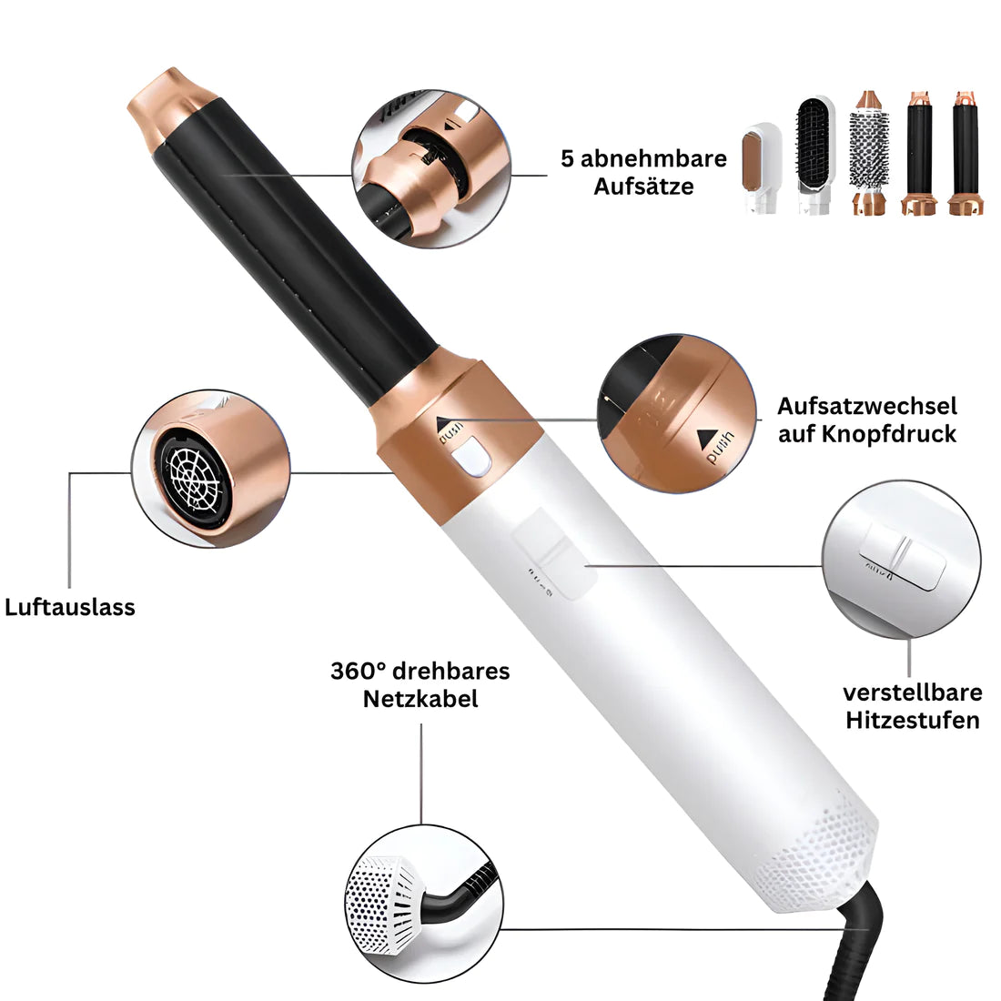 AirCurlystyle®️ 5-in-1 Haarstyler